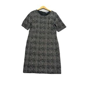 Lands End Womens Tweed Shift Career Dress Size 16 Corporate Business Event SS